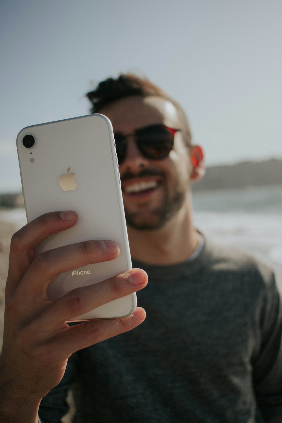 influencer posting on phone